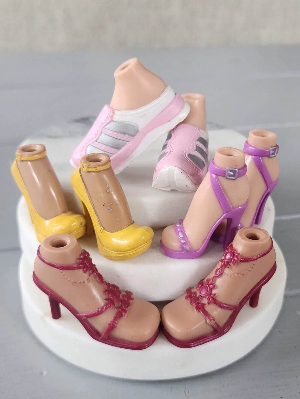 MGA Bratz G1 Shoes For Yasmin Cloe Feet G2 High Heel Lot Of 4 Sets Sneakers